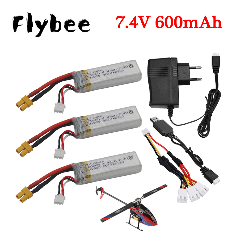 7,4 V 600 mAh Lipo Batterie +  – Drone Charger Bewertung und Preis