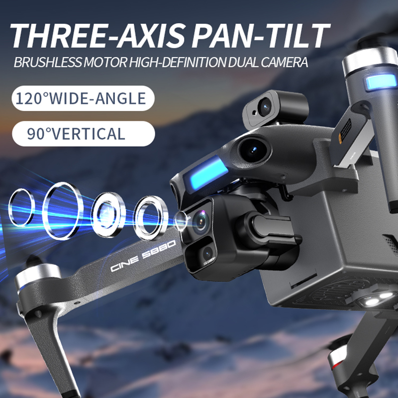 2026 Neue 8K Dual-Kamera-Drohn – Drone Gps Mount Bewertung und Preis